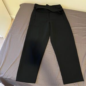 Wilfred Tie Front Pants Cropped Black Size 4